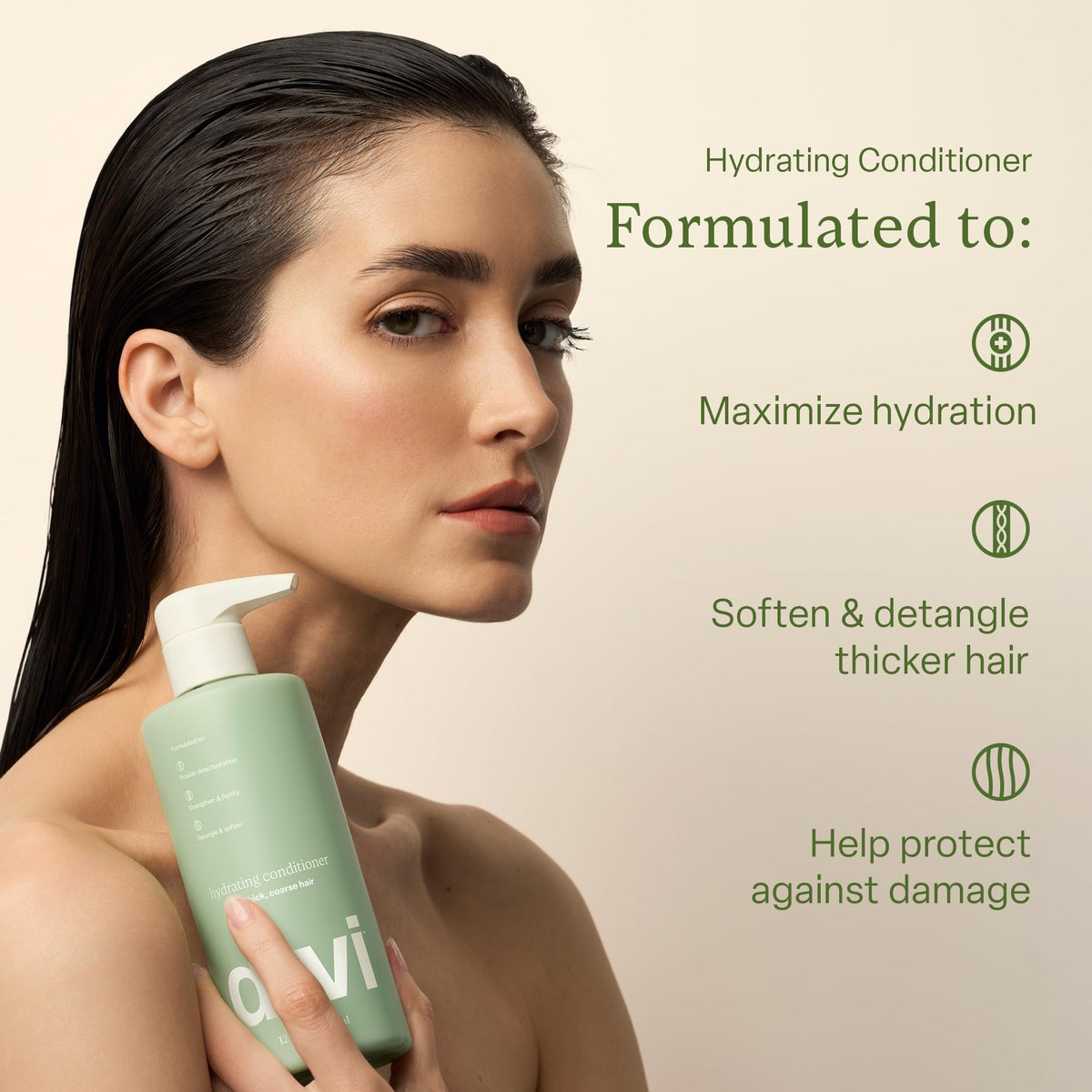 Divi conditioner cream texture close-up demonstrating rich hydration