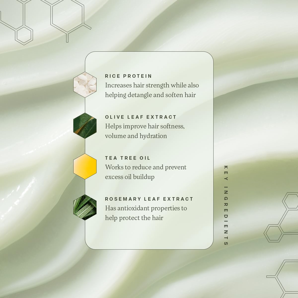 Divi conditioner in hand to show 12 fl oz scale and portability