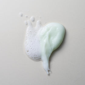 Divi foam and lather action illustrating gentle yet effective cleanse