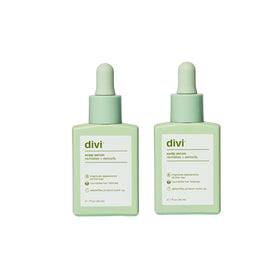 divi front packaging showing bottle and box, clear branding and benefit