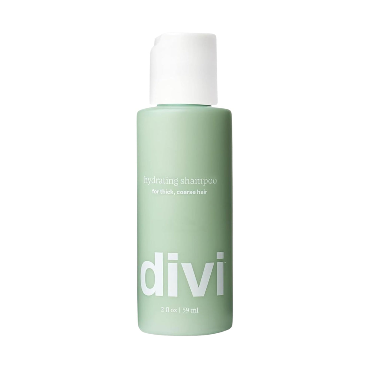 Divi front bottle view showing clean label and volume benefit