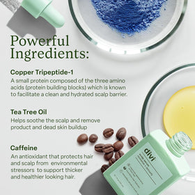 divi ingredients rosemary and coffee beans, natural actives highlighted