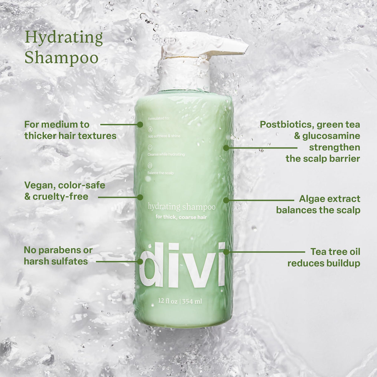 Divi label ingredients detail highlighting botanical extracts used