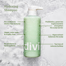 Divi label ingredients detail highlighting botanical extracts used