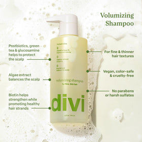 Divi back label close-up listing ingredients and usage directions for transparency and trust