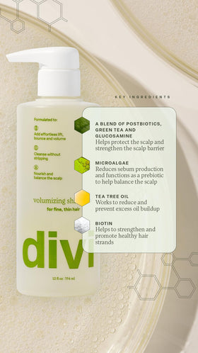 divi shampoo lather on fingers proving effective buildup removal