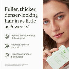 divi texture drop on fingertip showing water-based serum that absorbs quickly