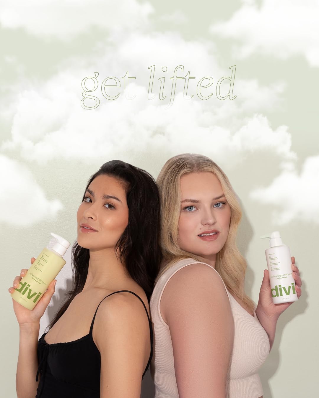 divi set packed in travel bag enabling volumizing care on the go
