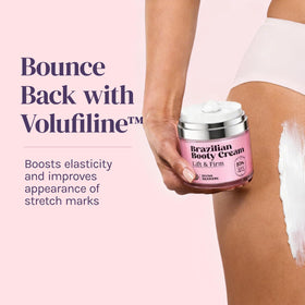 Divine Derriere packaging with customer quotes card illustrating real-user feedback benefit trusted results