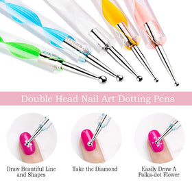 DIYCICO dual-ended dotting tools showing consistent dot sizes for control