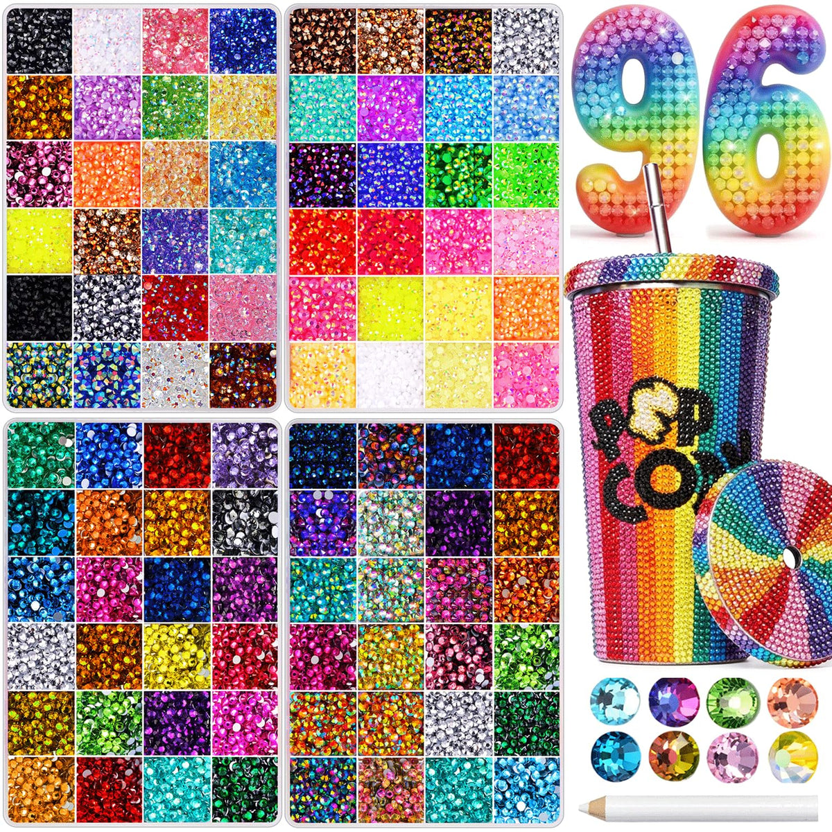 DIYCICO front packaging with four organizer boxes showing included layout and volume benefit