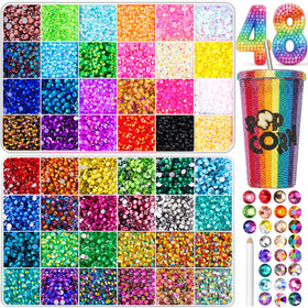 DIYCICO front packaging showing two storage boxes and colorful gems, easy organization benefit