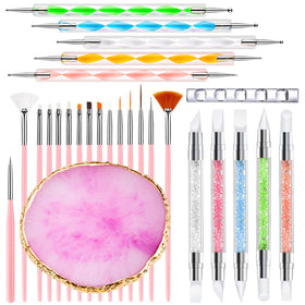DIYCICO kit front view showing all 27 pieces for complete nail artistry