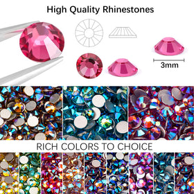DIYCICO gems applied on phone case highlighting decoration detail and eye-catching finish