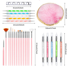 DIYCICO lifestyle image of someone using the kit to create delicate nail designs