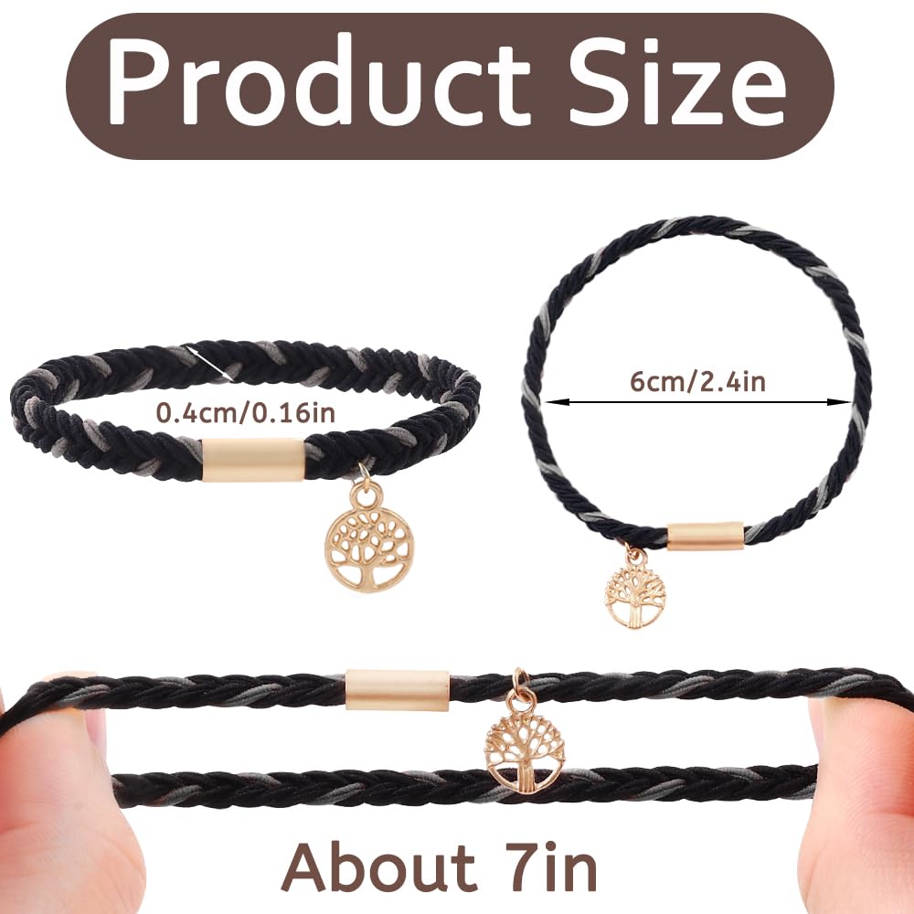 DIYDEC close-up braided texture showing soft nylon-cotton weave that reduces hair breakage