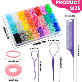 DIYDEC colorful bands spread displaying 24 shades for creative styling options