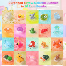 DIYDEC array of bath bombs arranged by scent showcasing variety