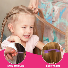 DIYDEC hair in use with mini ponytail demonstrating secure, gentle hold