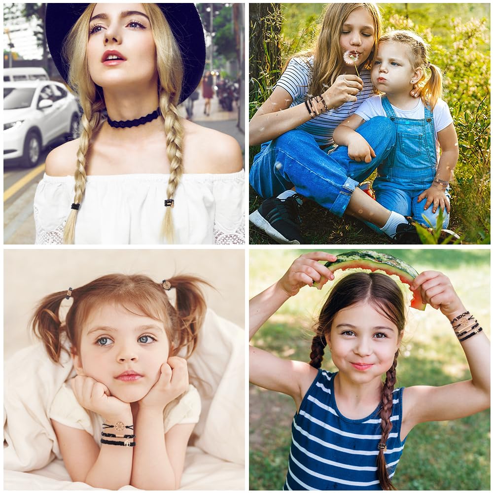 DIYDEC lifestyle scene with hair ties on a desk and bag showing travel-friendly convenience