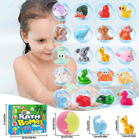 DIYDEC resin animal revealed from bath bomb, fun surprise for kids