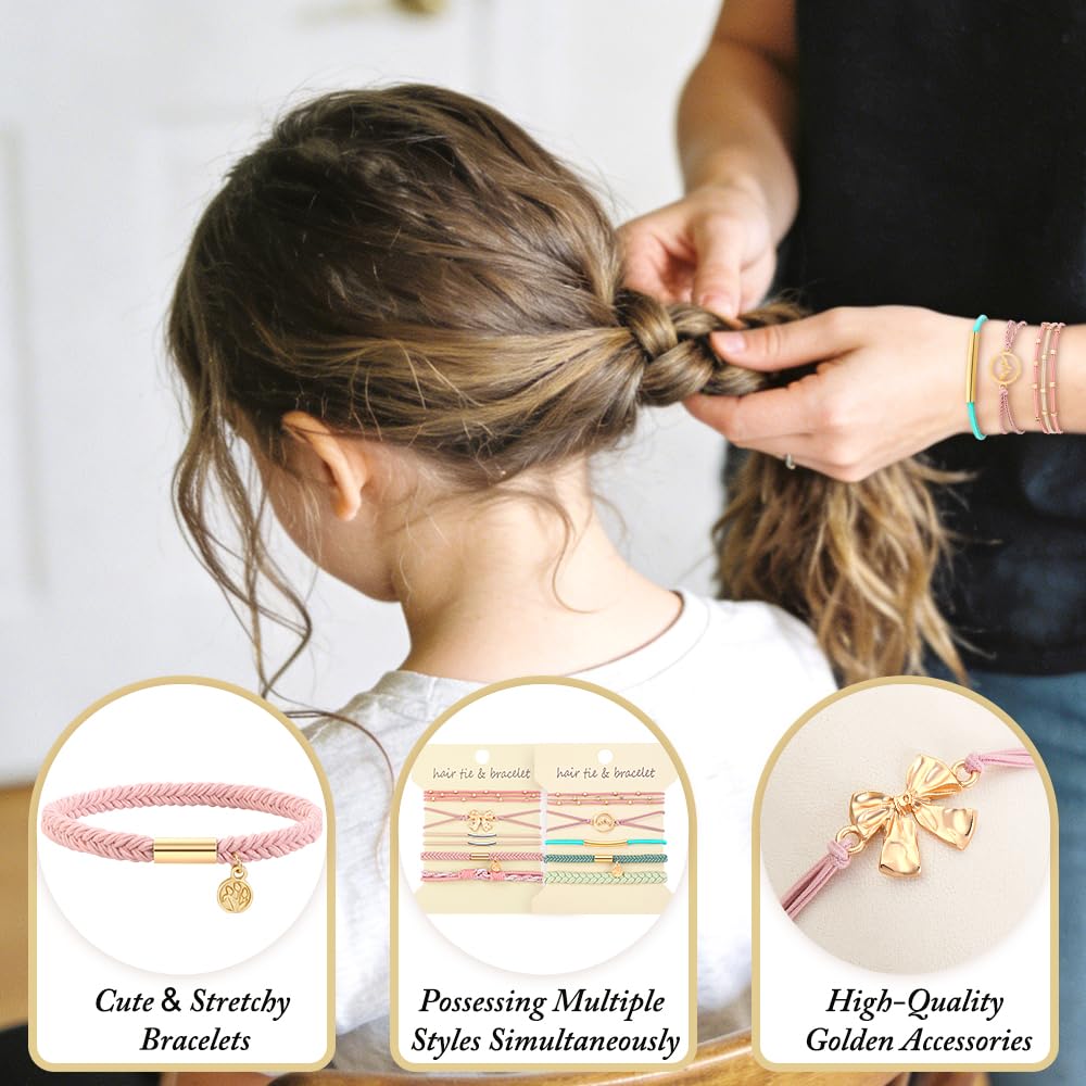 DIYDEC hair tie securing a thick ponytail with strong hold and no creasing