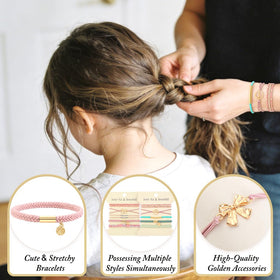 DIYDEC hair tie securing a thick ponytail with strong hold and no creasing