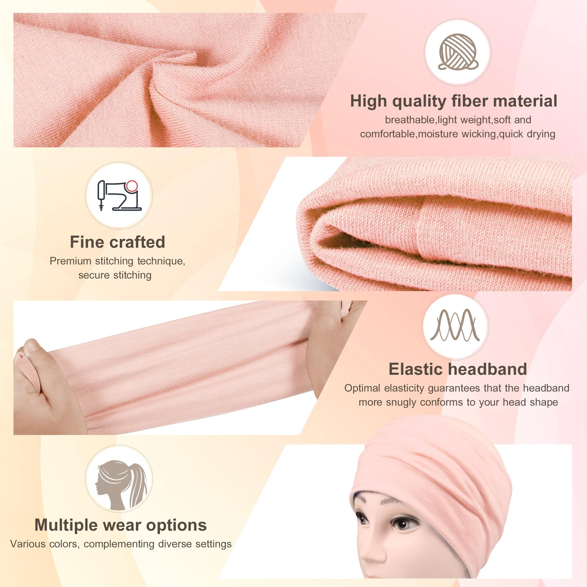 DiyJibb folded headband demonstration showing adjustable width and styling