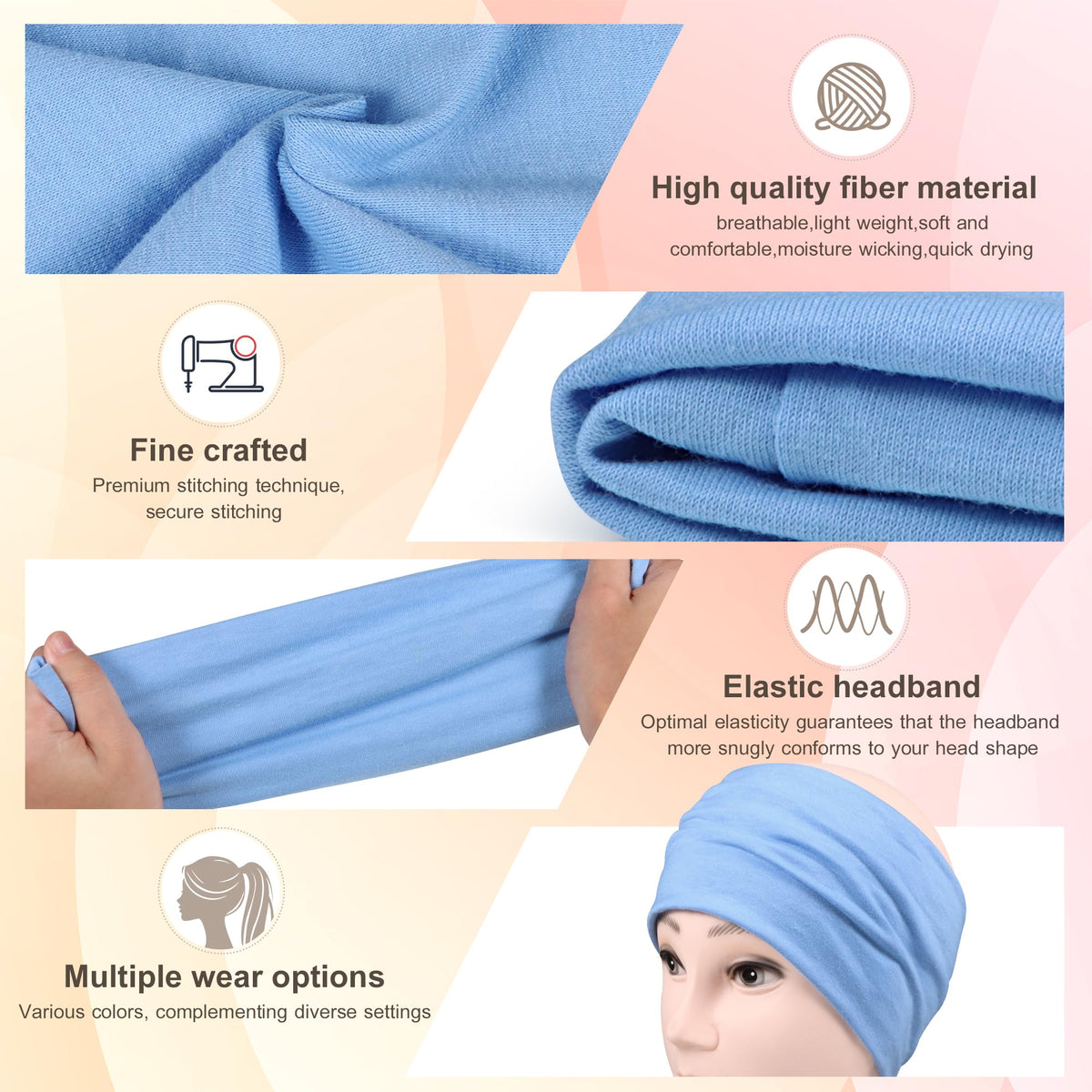 DiyJibb headband used during skincare keeping hair neatly back