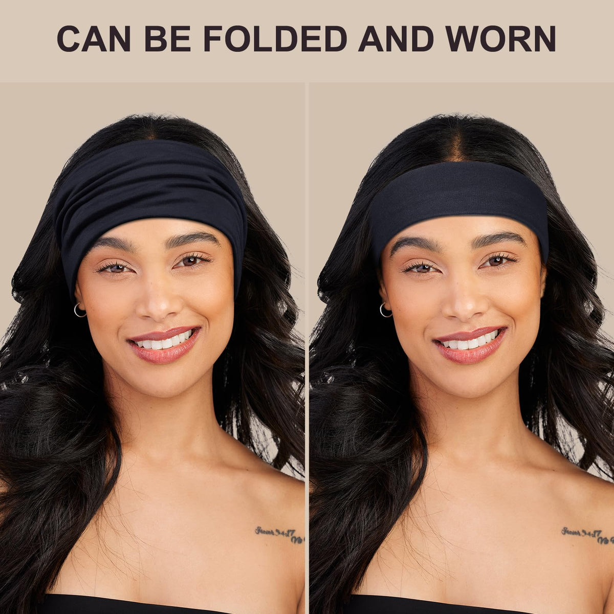 DiyJibb woman running wearing a headband to keep sweat away