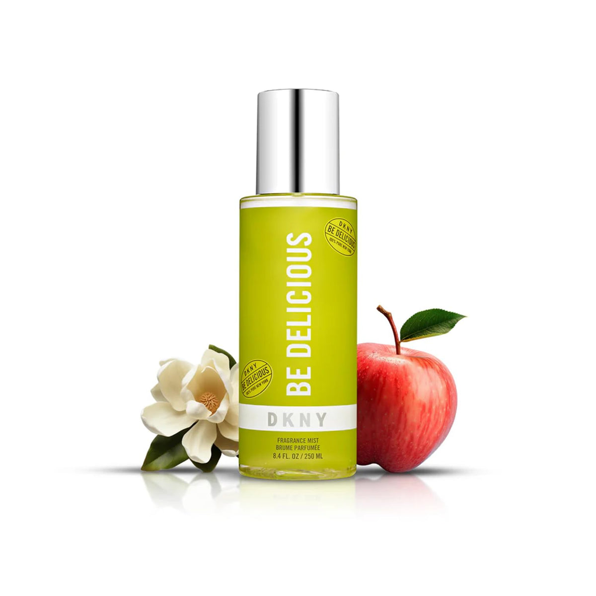DKNY Be Delicious spray nozzle closeup demonstrating easy mist application