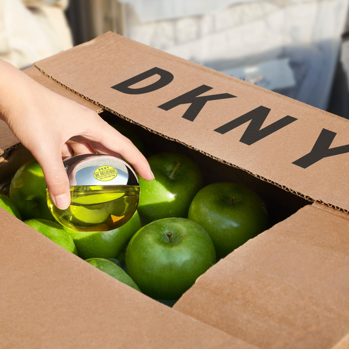 DKNY set tucked into a travel bag demonstrating convenience for trips