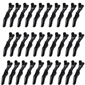 Dkpyt front view pack of 30 black alligator clips for organized styling