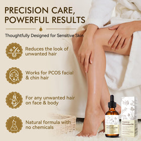 DLOMFVFQ massaging oil into legs to hydrate and calm skin