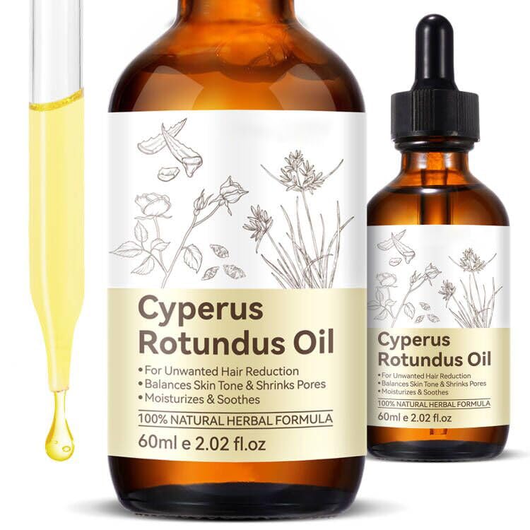 DLOMFVFQ bottle front view showing natural hair-reduction oil benefits