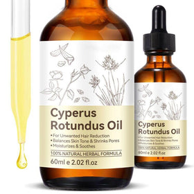DLOMFVFQ bottle front view showing natural hair-reduction oil benefits