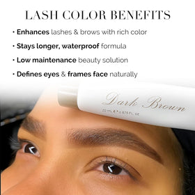 DLUX PROFESSIONAL applicator detail for precise brow shaping and tinting