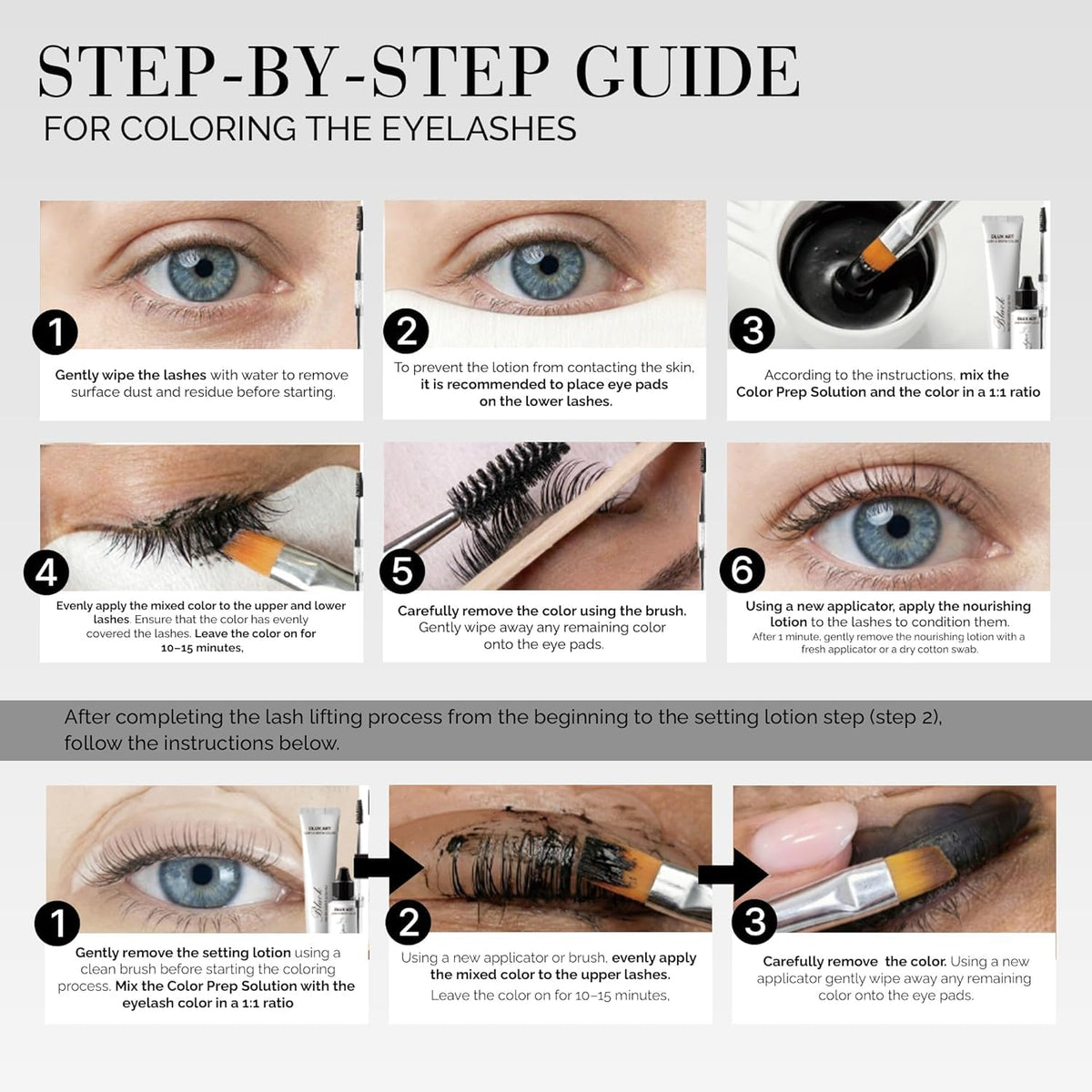 DLUX PROFESSIONAL before and after model showing natural fuller brows