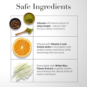 DLUX PROFESSIONAL ingredients label highlighting Vitamin C and low-irritant blend