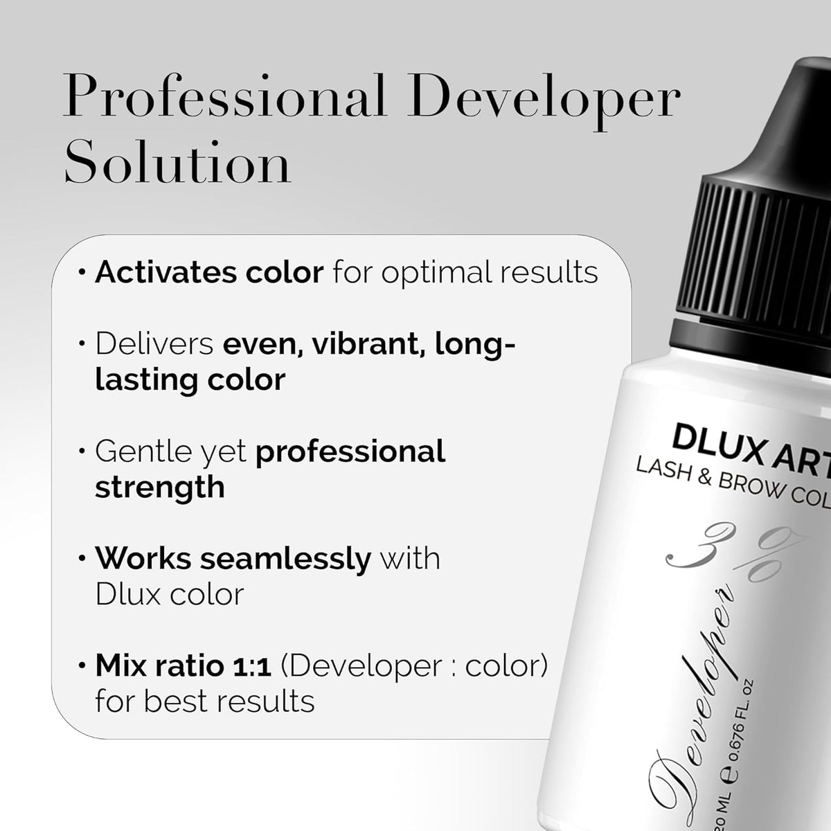 DLUX PROFESSIONAL size comparison displaying kit components and scale