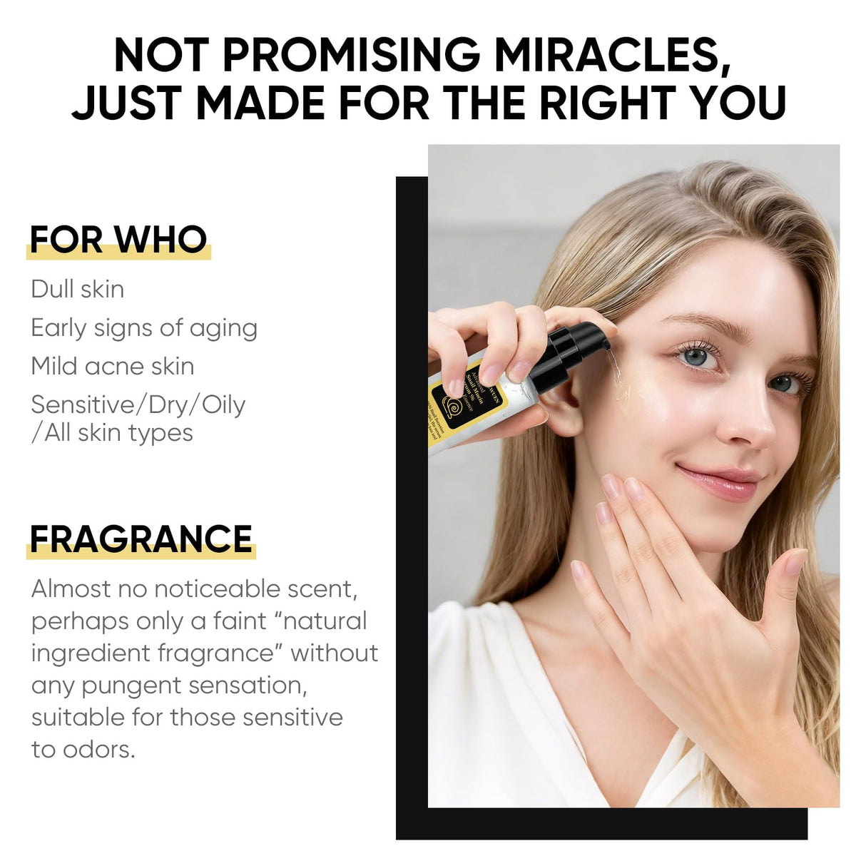 DLWUEN dropper dispensing clear serum to highlight controlled application and ease