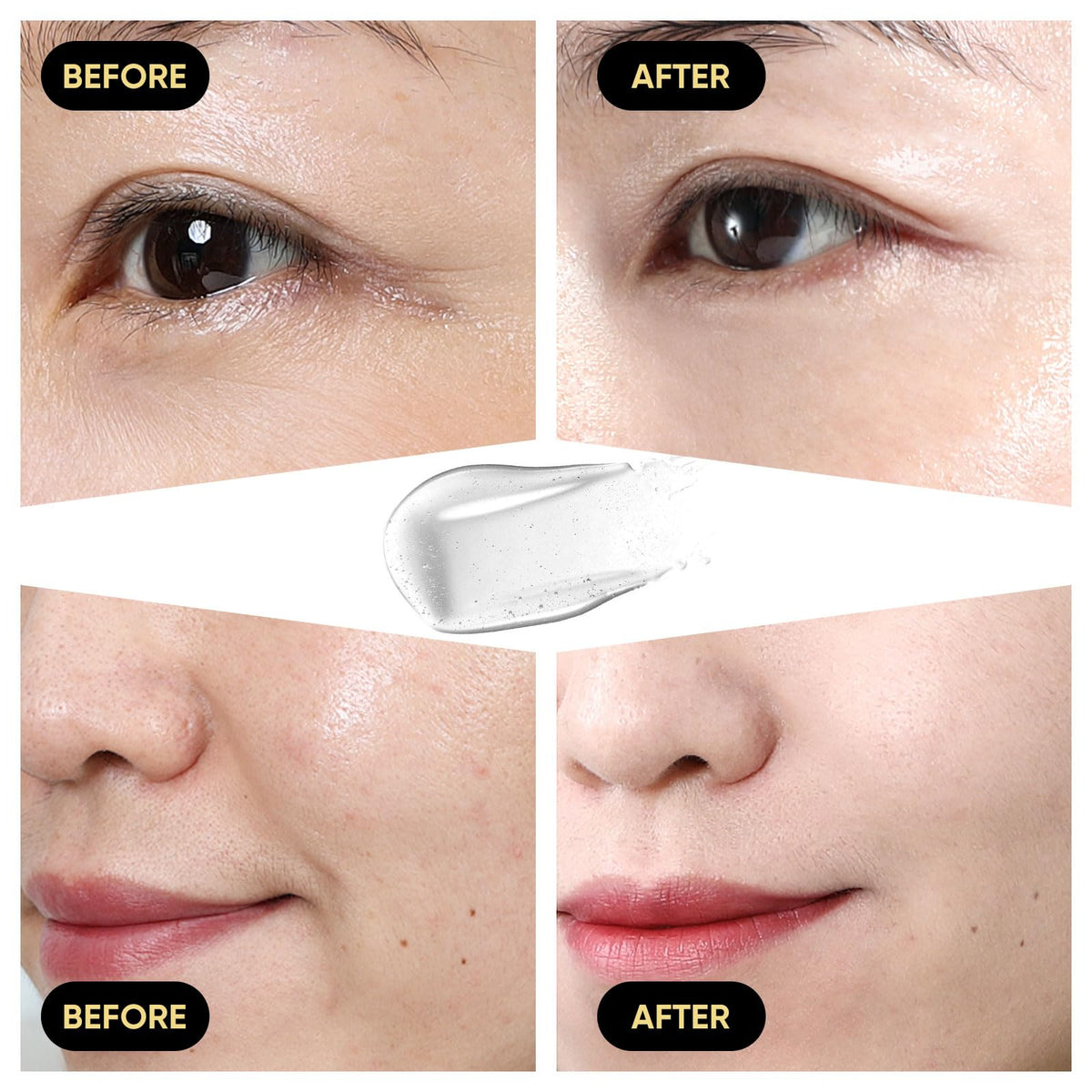 DLWUEN ingredient label close-up emphasizing 96.3% snail mucin and clean formulation