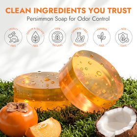 DLWUEN ingredient label highlighting persimmon extract and plant-based oils