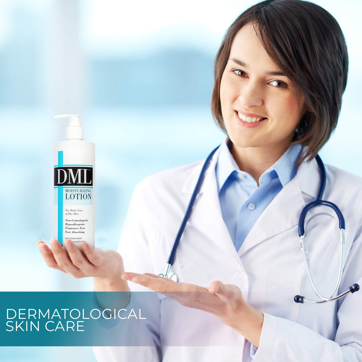 DML 16 oz bottle beside common items to show size and value for frequent use