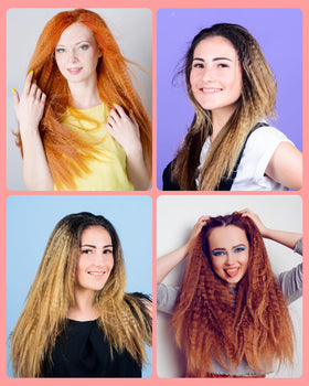 Dmriektu in use crimping hair section to add instant volume