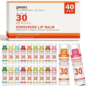Dmsky front packaging showing SPF 30 protection and convenient bulk pack