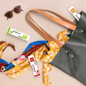 DMSKY coconut and vitamin E ingredients staged to emphasize natural hydration benefits