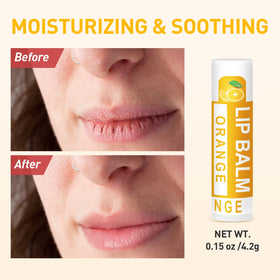 Dmsky lip application demonstration showing non-greasy finish