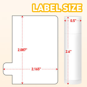 DMSKY close-up tube label detail for easy flavor identification