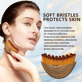 DMwespe brush held in hand to show compact size and travel-ready benefit